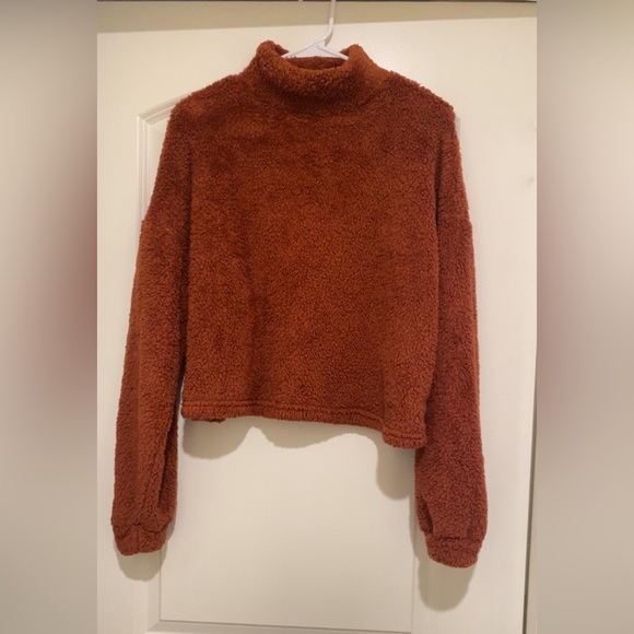 SHEIN Rust Teddy sweater. - Picture 5 of 7